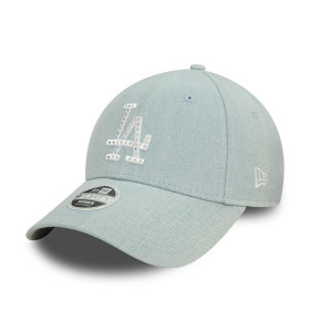 Gorra 9Forty L.A. Dodgers MLB Diamante Denim Blue Sky Women