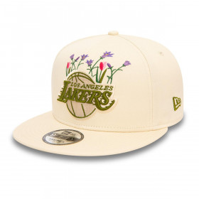 Gorra 9Fifty Los Angeles Lakers NBA Flower Icon Light Beige