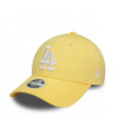 Gorra 9Forty Los Angeles Dodgers MLB League Essential Amarillo Pastel Women