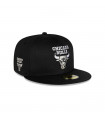 Gorro 59Fifty MLB Chicago Bulls Soul Black and Silver Black