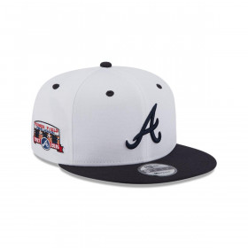 Gorra 9Fifty Atlanta Braves MLB White Crwn Patch White