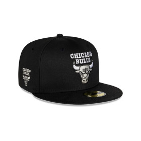 Gorro 59Fifty MLB Chicago Bulls Soul Black and Silver Black