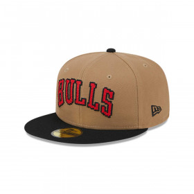 Gorra 59Fifty Chicago Bulls NBA Classic 8-Bit Wordmark Beige