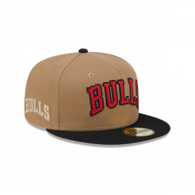 Gorra 59Fifty Chicago Bulls NBA Classic 8-Bit Wordmark Beige