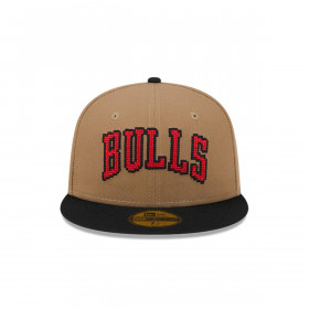 Gorra 59Fifty Chicago Bulls NBA Classic 8-Bit Wordmark Beige