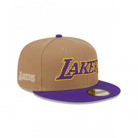 Gorra 59Fifty Los Angeles Lakers NBA Classic 8-Bit Wordmark Beige