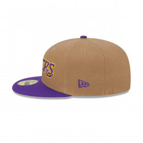 Gorra 59Fifty Los Angeles Lakers NBA Classic 8-Bit Wordmark Beige