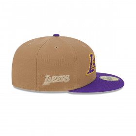 Gorra 59Fifty Los Angeles Lakers NBA Classic 8-Bit Wordmark Beige