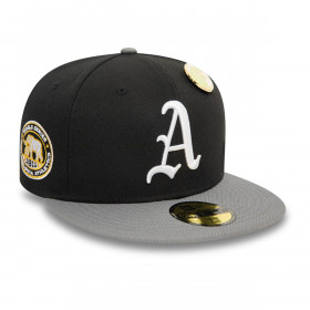 Gorra 59Fifty Oakland Athletics MLB Contrast Pin Black