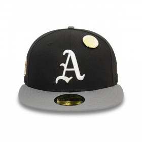 Gorra 59Fifty Oakland Athletics MLB Contrast Pin Black