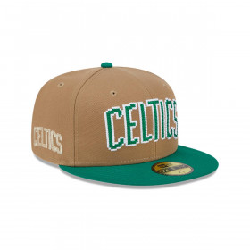 Gorra 59Fifty Boston Celtics NBA Classic 8-Bit Wordmark Beige