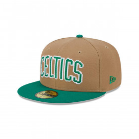 Gorra 59Fifty Boston Celtics NBA Classic 8-Bit Wordmark Beige