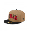 Gorra 59Fifty Chicago Bulls NBA Classic 8-Bit Wordmark Beige