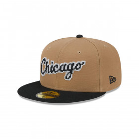 Gorra 59Fifty Chicago White Sox MLB Classic 8-Bit Wordmark Beige