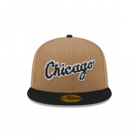 Gorra 59Fifty Chicago White Sox MLB Classic 8-Bit Wordmark Beige