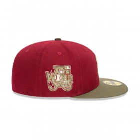 Gorra 59Fifty New York Yankees MLB Contrast Pin Dark Red