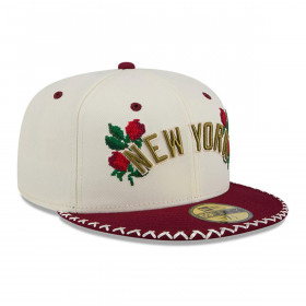 Gorra 59Fifty  MLB New York Yankees Novelty Stitch White