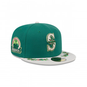 Gorra 59Fifty  MLB Seattle Mariners Novelty Holly Green Med