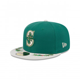 Gorra 59Fifty  MLB Seattle Mariners Novelty Holly Green Med