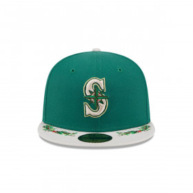 Gorra 59Fifty  MLB Seattle Mariners Novelty Holly Green Med