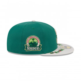 Gorra 59Fifty  MLB Seattle Mariners Novelty Holly Green Med