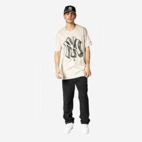 Polera  New York Yankees MLB Official Doodles Light Beige