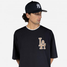 Polera  Los Angeles Dodgers MLB Patches Navy