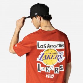 Polera  Los Angeles Lakers NBA Newspaper Copper