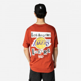 Polera  Los Angeles Lakers NBA Newspaper Copper