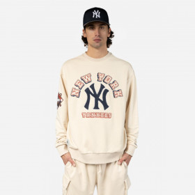 Polera  New York Yankees MLB Patches Light Beige