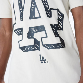 Polera  Los Angeles Dodgers MLB Official Doodles Light Beige