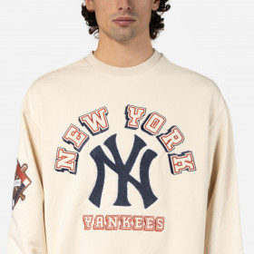 Polera  New York Yankees MLB Patches Light Beige