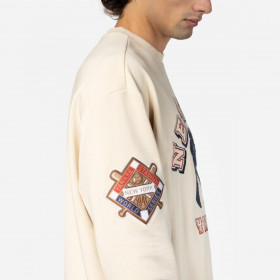 Polera  New York Yankees MLB Patches Light Beige