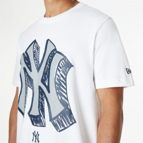 Polera  New York Yankees MLB Official Doodles White