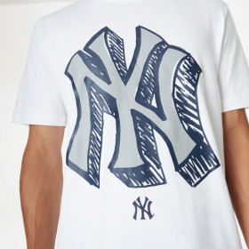 Polera  New York Yankees MLB Official Doodles White