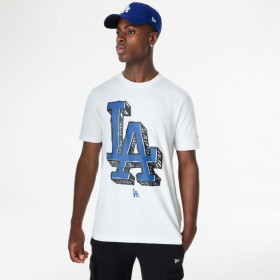 Polera  Los Angeles Dodgers MLB Official Doodles White