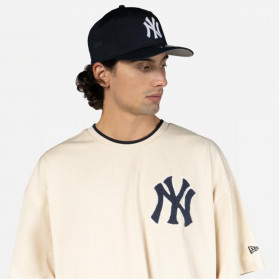 Polera  New York Yankees MLB Patches Light Beige