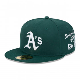 Gorra 59Fifty Oakland Athletics MLB Team Verbiage Dark Green