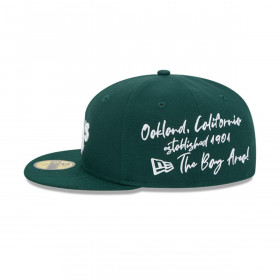 Gorra 59Fifty Oakland Athletics MLB Team Verbiage Dark Green