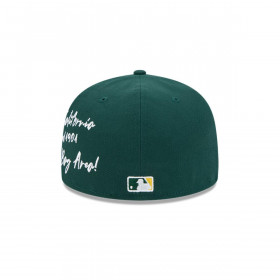 Gorra 59Fifty Oakland Athletics MLB Team Verbiage Dark Green