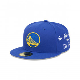 Gorra 59Fifty Golden State Warriors NBA Team Verbiage Med Blue