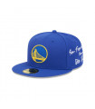 Gorra 59Fifty Golden State Warriors NBA Team Verbiage Med Blue