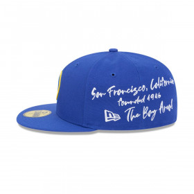 Gorra 59Fifty Golden State Warriors NBA Team Verbiage Med Blue