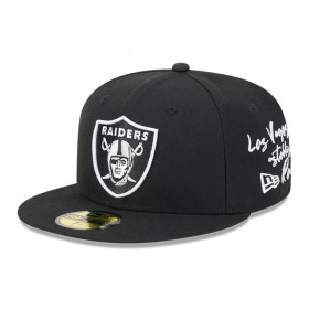 Gorra 59Fifty Las Vegas Raiders NFL Team Verbiage Black