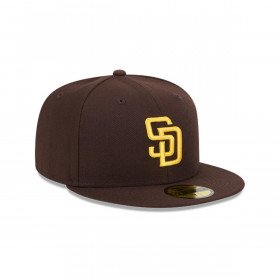 Gorra 59Fifty San Diego Padres MLB Team Verbiage Dark Brown