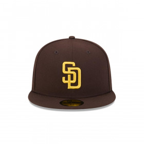 Gorra 59Fifty San Diego Padres MLB Team Verbiage Dark Brown