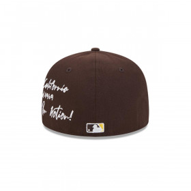 Gorra 59Fifty San Diego Padres MLB Team Verbiage Dark Brown