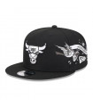 Gorra 9Fifty Chicago Bulls NBA City Art Black