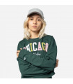 Polerón New Era Chicago City Dark Green Woman