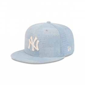 Gorra 9Fifty New York Yankees MLB Denim Patchwork Open Blue